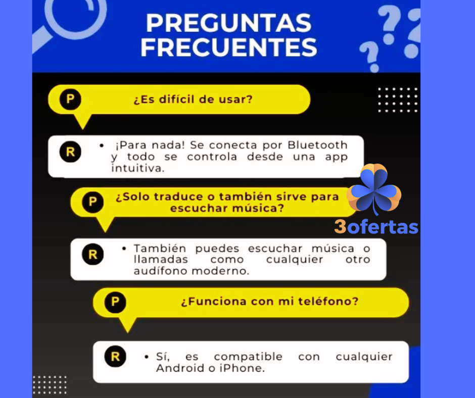 AUDIFONOS CON TRADUCTOR EN MÁS DE 30 IDIOMÁS